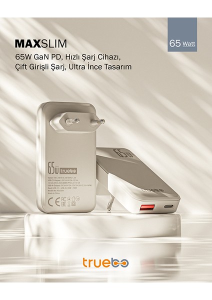 Maxslim 65W GaN Şarj Aleti