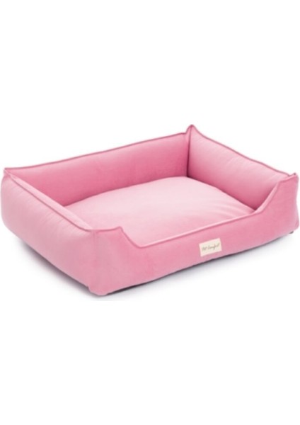 Delta Pembe Köpek Yatağı M 90x70cm