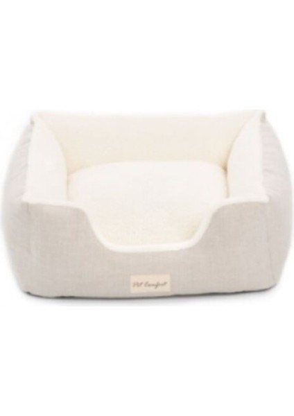 Echo Ekru-Ekru Kedi ve Köpek Yatağı S 60x50cm