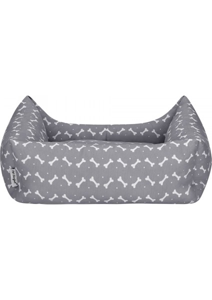 Uniform Bone Gri-Beyaz Kedi ve Köpek Yatağı M 60x50cm modelleri