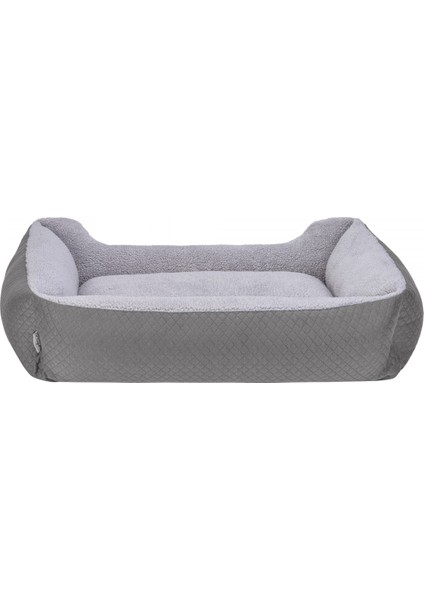 Bravo Duo Köpek Yatağı Gri/Gri Peluş L 90x70cm modelleri
