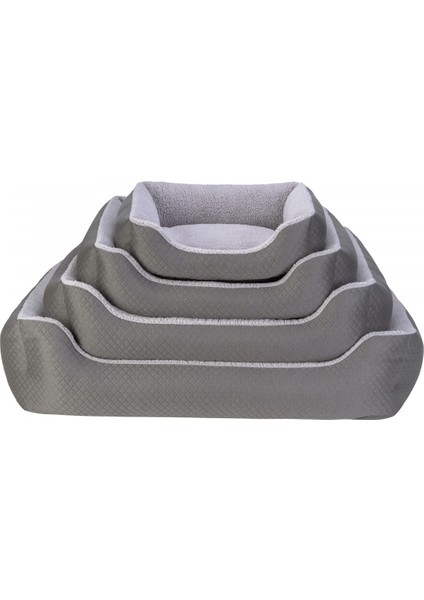 Bravo Duo Köpek Yatağı Gri/Gri Peluş L 90x70cm fırsatları