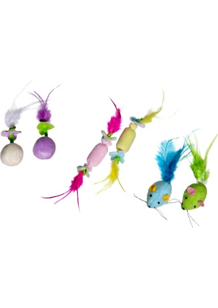 Karlıe Kedi Otlu Peluş Oyuncağı 10 Cm