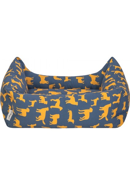 Uniform Lacivert-Sarı Kedi ve Köpek Yatağı M 60x50cm modelleri