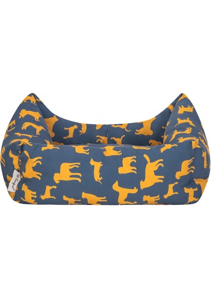 Uniform Lacivert-Sarı Kedi ve Köpek Yatağı S 50x40cm modelleri