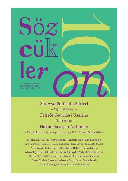 Sözcükler Dergisi 110.SAYI