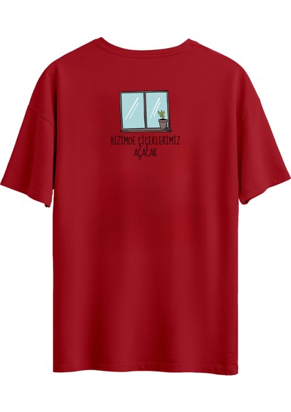 Breakout Çiçekaçacak Oversize Tshirt