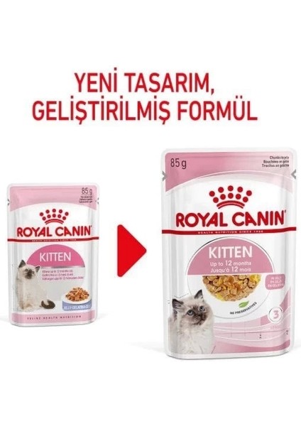 Royal Canin Kitten Jelly Pouch Yavru Konserve Kedi Maması 85 gr