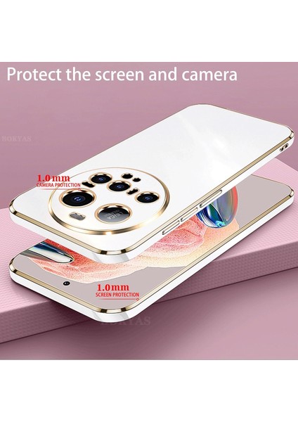 Xiaomi Mi 15 Ultra Kılıf Kamera Korumalı Parlak Gold Altın Işlemeli Kenarlı Yumuşak Silikon Kapak fırsatları