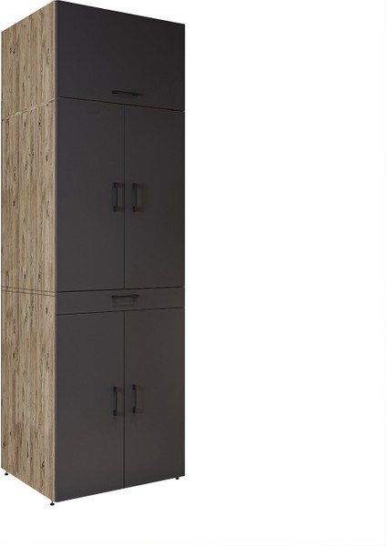 Dora Banyo Dolabı Kapaklı Çamaşır ve Kurutma Makinesi Dolabı 70X230 cm fırsatları