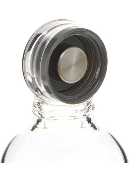 H2O Borosilikat Cam Matara - Gri - 1000 ml