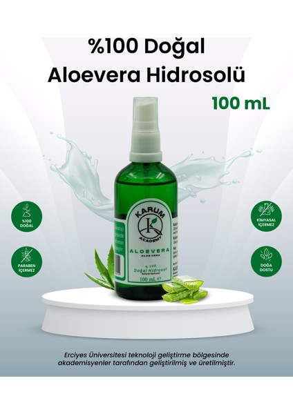 Aloe Vera Hidrosolü Yoğun Nem, Doğal Ferahlık 100ML