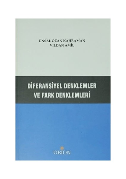 Diferansiyel Denklemler ve Fark Denklemleri
