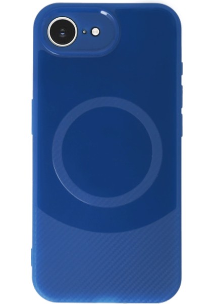 Iphone 16E Kılıf Maya Karbon Kapak - Lacivert Yktsn