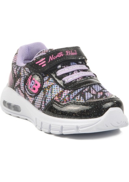 Siyah Lila Cırtlı Işıklı Kız Çocuk Spor Ayakkabı 336126 B modelleri