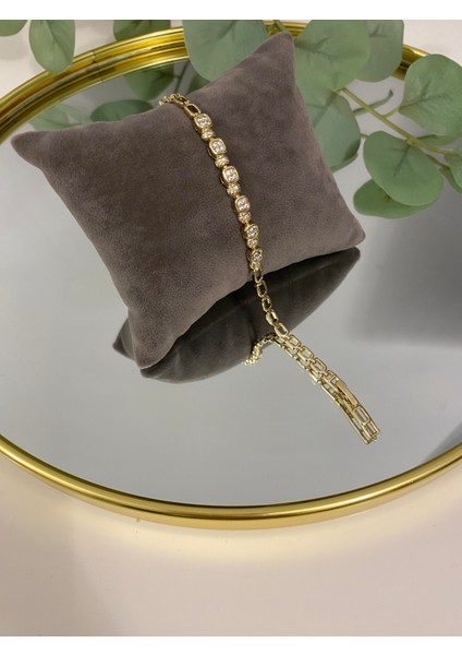 Xuping Xp 14K Altın Renk Kaplama Hediyelik Suya Dayanıklı Kadın Bileklik 17 cm 19 cm Ayarlanabilir