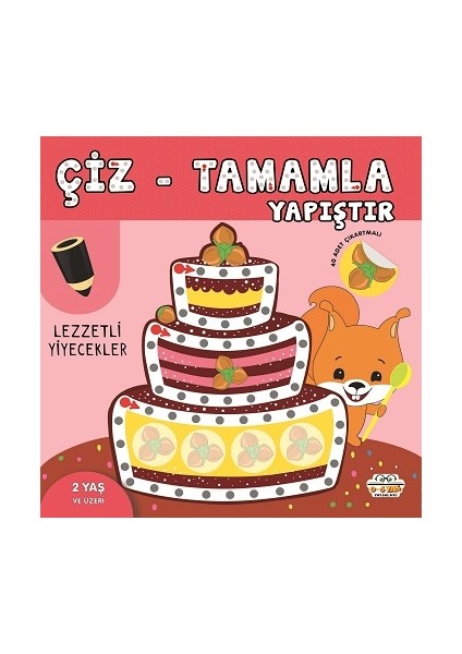 Lezzetli Yiyecekler - Çiz-Tamamla-Yapıştır