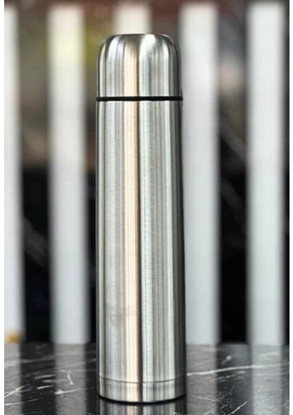 Isime Kişiye Özel 750ML Çelik Inox Çift Katmanlı Termos 12 Saate Kadar Sıcak Soğuk Tutma Kamp Termos