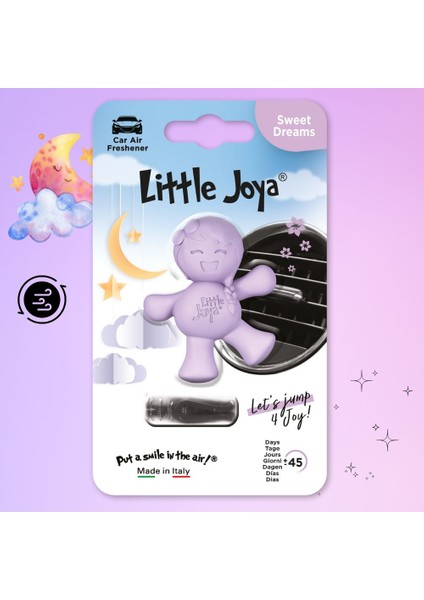 Little Joya Lavanta Araç Kokusu (Sweet Dreams) -45 Gün -Oto Kokusu Kalıcı Klima Parfüm