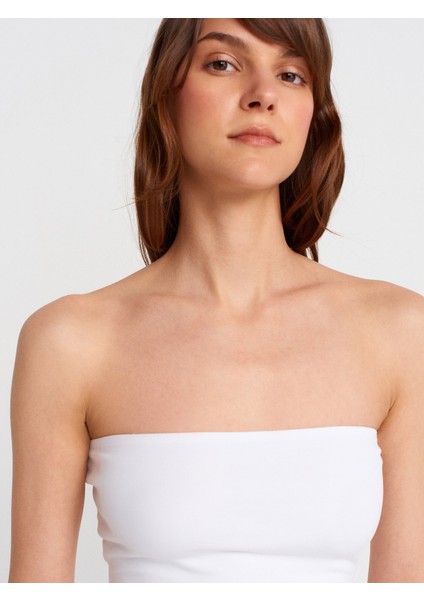 21103 Straplez Top-Beyaz modelleri