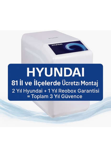 Hnd-35 Pompalı Su Arıtma – 2 Yıl Hyundai + 1 Yıl Reobox Garantisi = Toplam 3 Yıl Güvence fiyatları