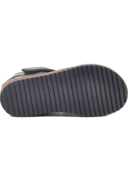 Lacivert Cırtlı Hafif Erkek Çocuk Sandalet 17372 P