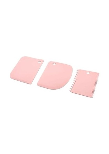 3 Parça Plastik Hamur Kesici - Kazıyıcı (4767) - 1OL2502-2589