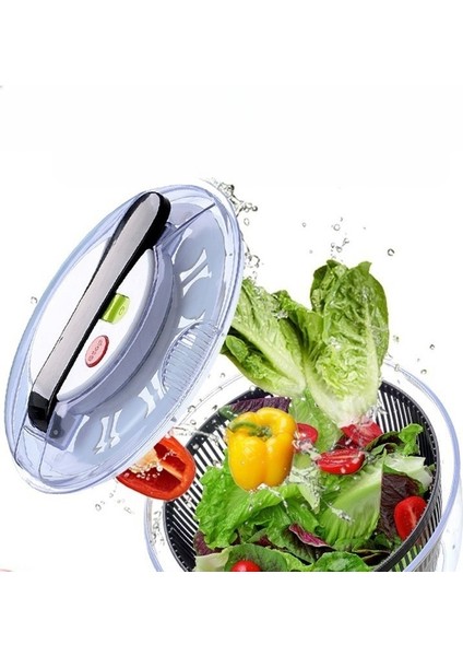 Salata Döner Marul Kurutucu Kolay Rotasyon Güvenli Toksik Olmayan Manuel Sebze Kurutucu Yüksek Hızlı Santrifüj Filtre Sepeti (Yurt Dışından) fiyatları
