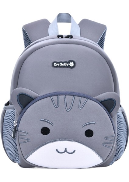 Gri Kedi Çocuk Okul Çantası (Yurt Dışından)