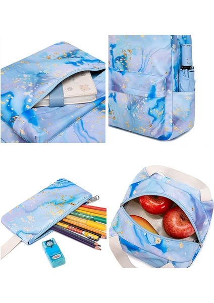 Üç Parçalı Renkli Sırt Çantası Seti (Yurt Dışından) indirimleri