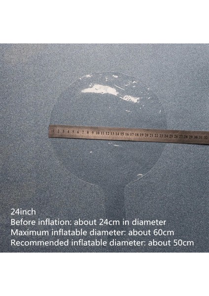 Yeşil Simli Yuvarlak Şeffaf Balon 24 Inç - 1OL6050-7952 fiyatları