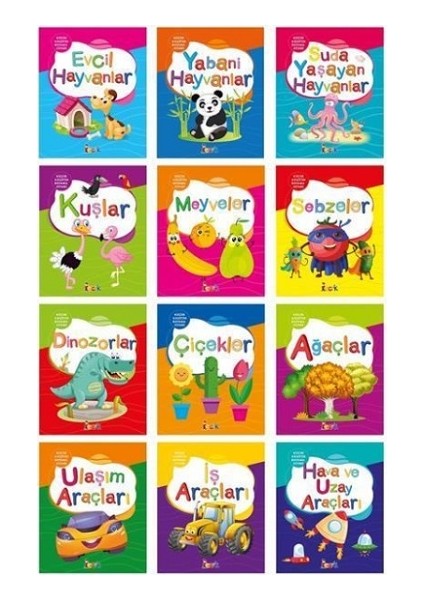 Küçük Kaşifin Boyama Kitabı Seti(12 Kitap)