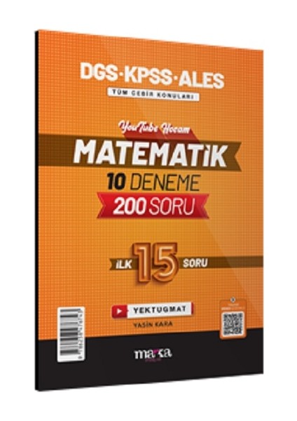 2025 Dgs Kpss Ales Matematik 10 Deneme Ilk 15 Soru