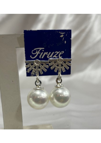 Gümüş Inci Yuvarlak Tasarım Küpe fiyatları