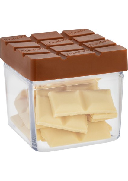 Chocolate Saklama Kabı 500 ml Kahverengi Plastik Çok Amaçlı Kullanım İçin Uygun fırsatları
