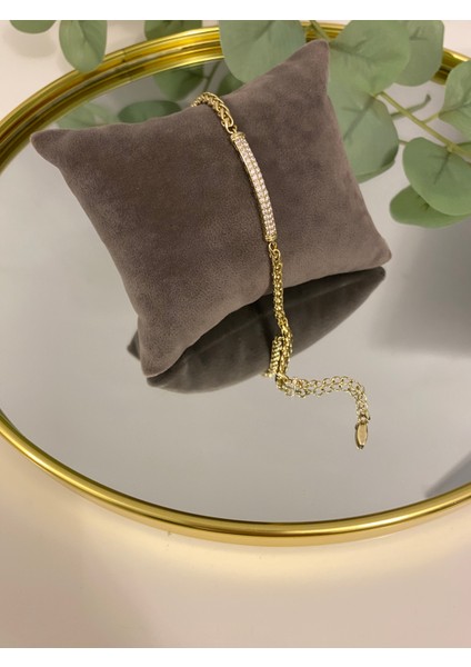 Xuping Xp 14K Altın Renk Kaplama Hediyelik Suya Dayanıklı Kadın Bileklik 17 cm 19 cm Ayarlanabilir