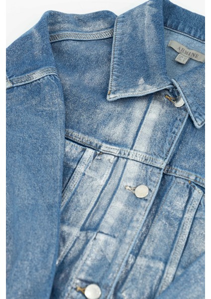 Denim Ceket 24KD3413 Açık Mavi
