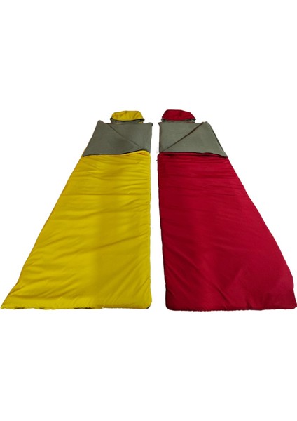 Çift Kişilik 2'li Birleşip Ayrılabilir Takım Uyku Tulumu (-25) Mikro Su Itici Kamp (2.15×1.50) modelleri