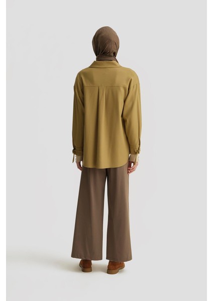 Bağcıklı Pantolon 24K2708 Haki