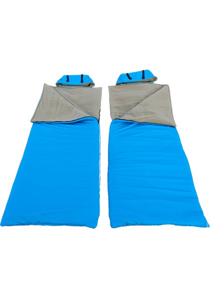 Çift Kişilik 2'li Birleşip Ayrılabilir Takım Uyku Tulumu (-25) Mikro Su Itici Kamp (2.15×1.50) fırsatları