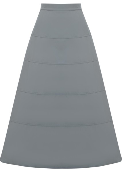 Dikiş Detaylı Etek 25Y1801 Gri