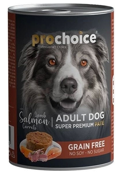 Pro Choice Adult Kuzu Somon ve Havuçlu Yetişkin Köpek Konservesi 400 gr