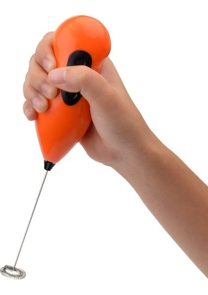 Mini Pilli Portatif Karıştırıcı Cappucino Maker Mikser - Renkli (4767) - 1OL1741-8068