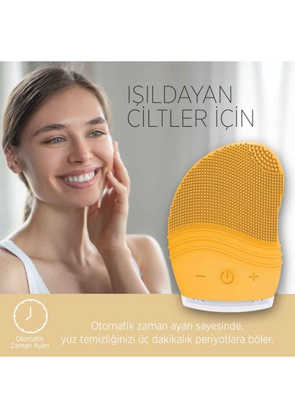 PSC03 Sonic Titreşimli Yüz Temizleme Cihazı - Turuncu indirimleri
