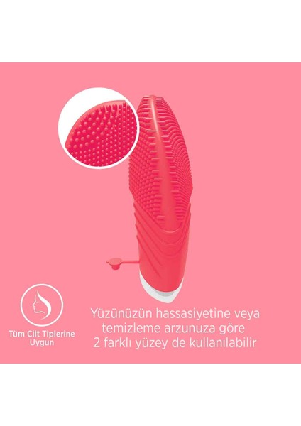 PSC03 Sonic Titreşimli Yüz Temizleme Cihazı - Kırmızı