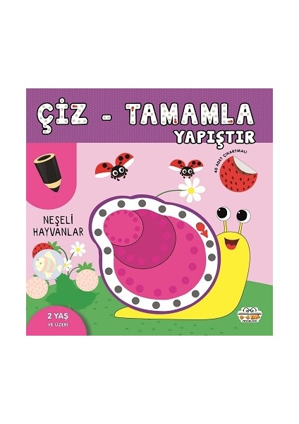 Neşeli Hayvanlar - Çiz-Tamamla-Yapıştır