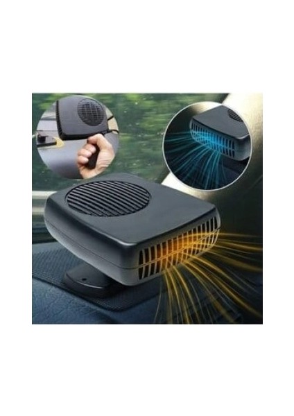 Oto Isıtıcı-Soğutucu Fan Cam Buğu Çözücü Fan Araç Içi Isıtıcı-Soğutucu Fan 12V Çakmaklık Girişli