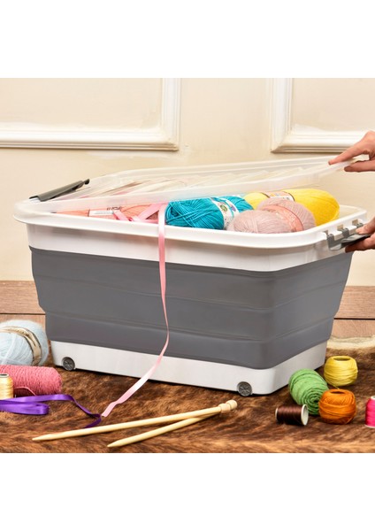 Katlanır Tekerlekli Saklama Kutusu - 45 Lt modelleri