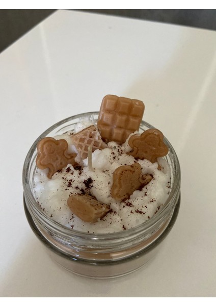 Gerçek Türk Kahveli Tamamen El Yapımı Soya Kavanoz Mum