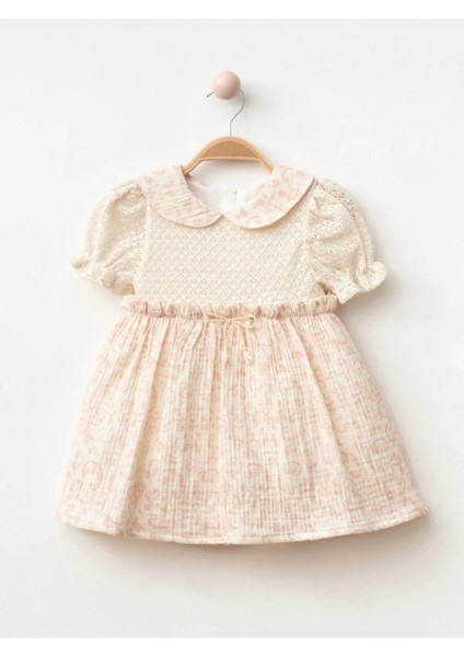 Kız Bebek Etnik Baskılı Müslin Elbise fiyatları